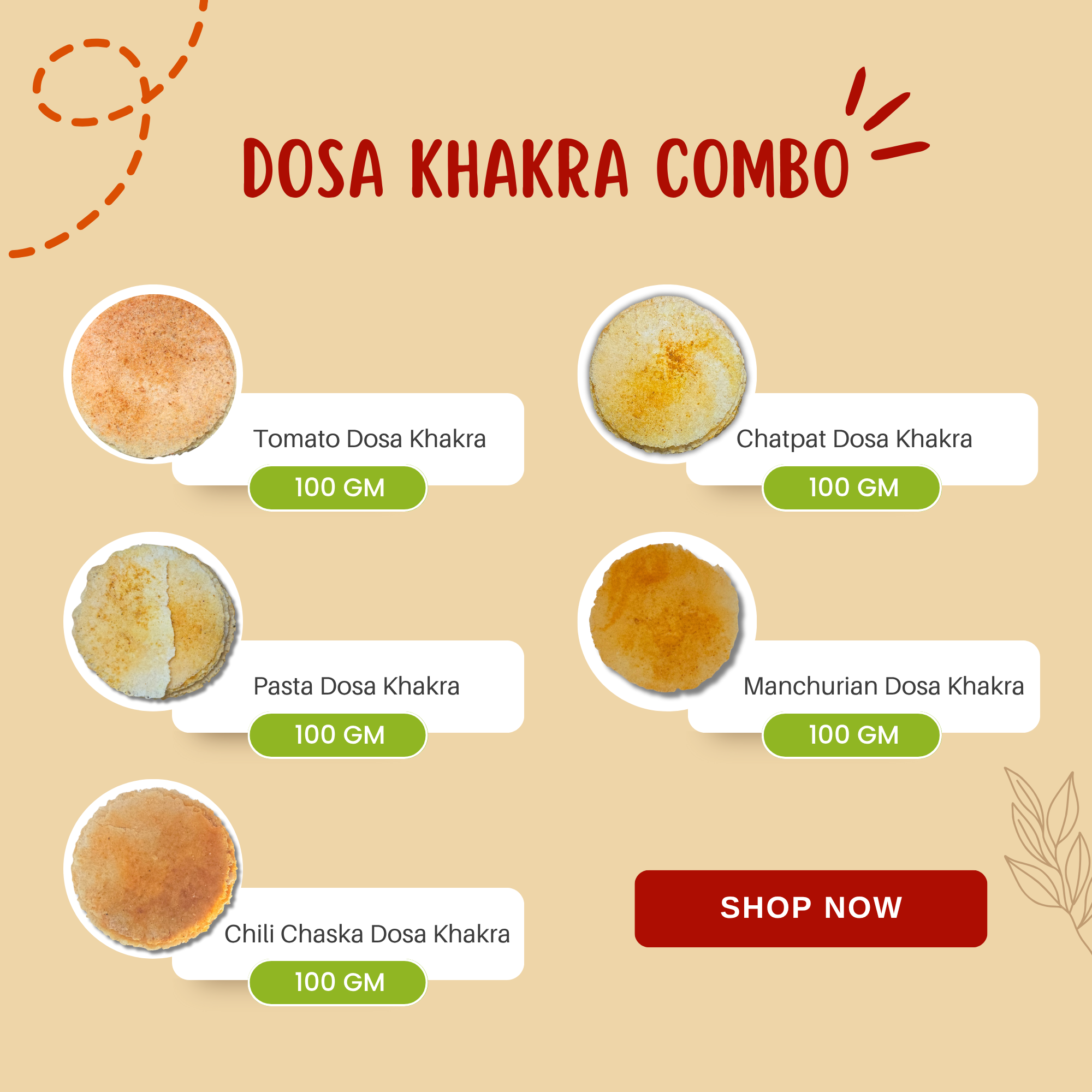 Dosa Khakra Combo