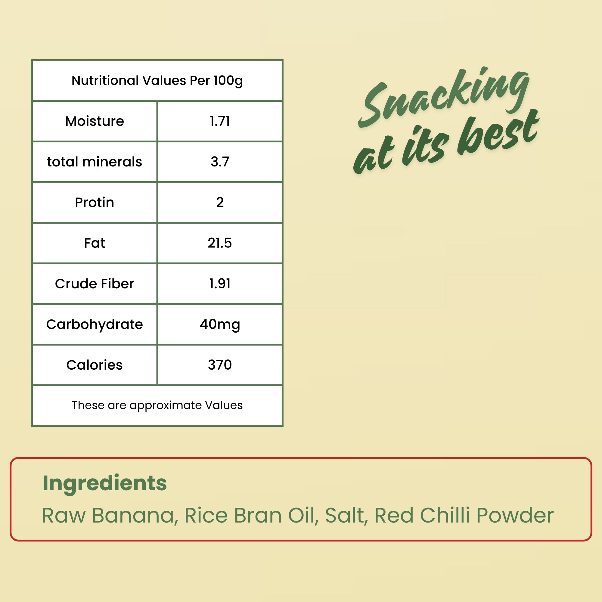 Banana Wafers - Red Chilli /Masala